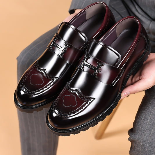 🐂Cuero🐂Zapatos brogue estampados