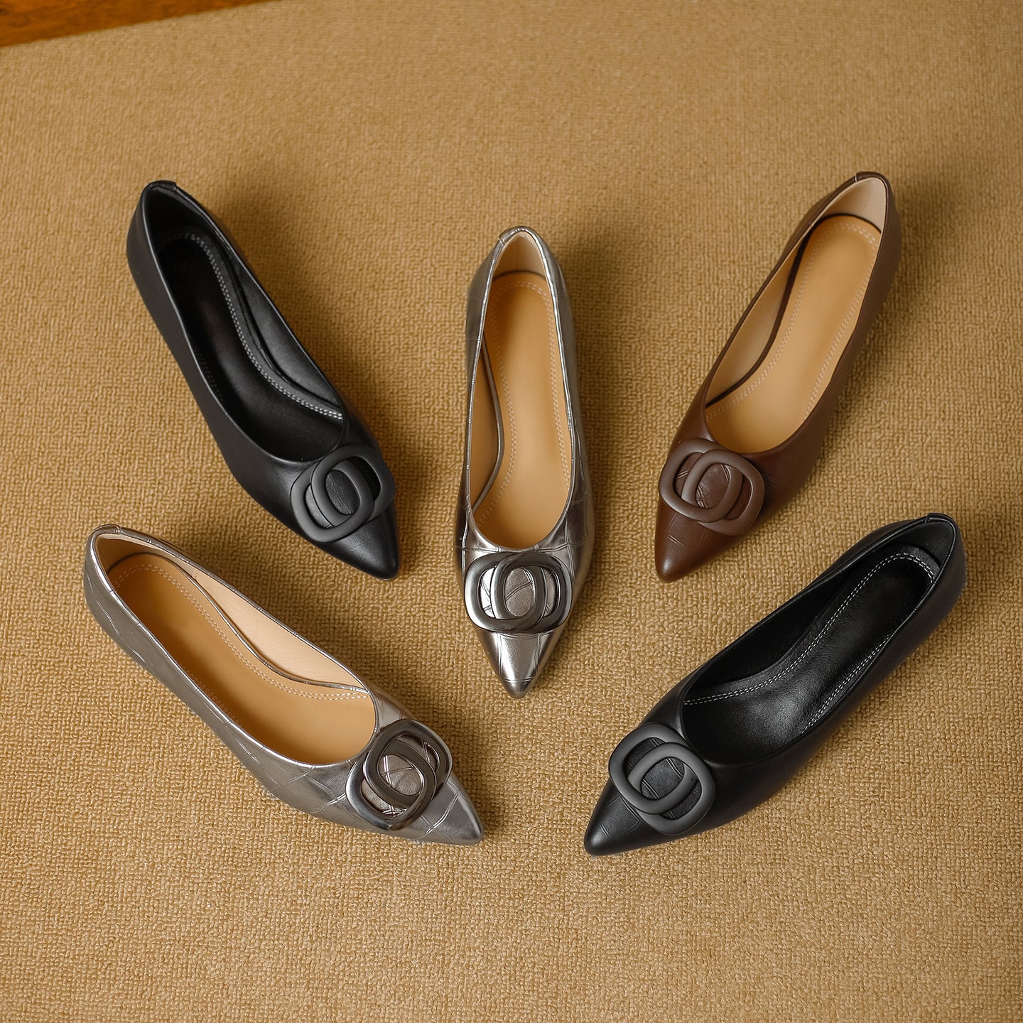 Zapatos sin cordones de estilo francés