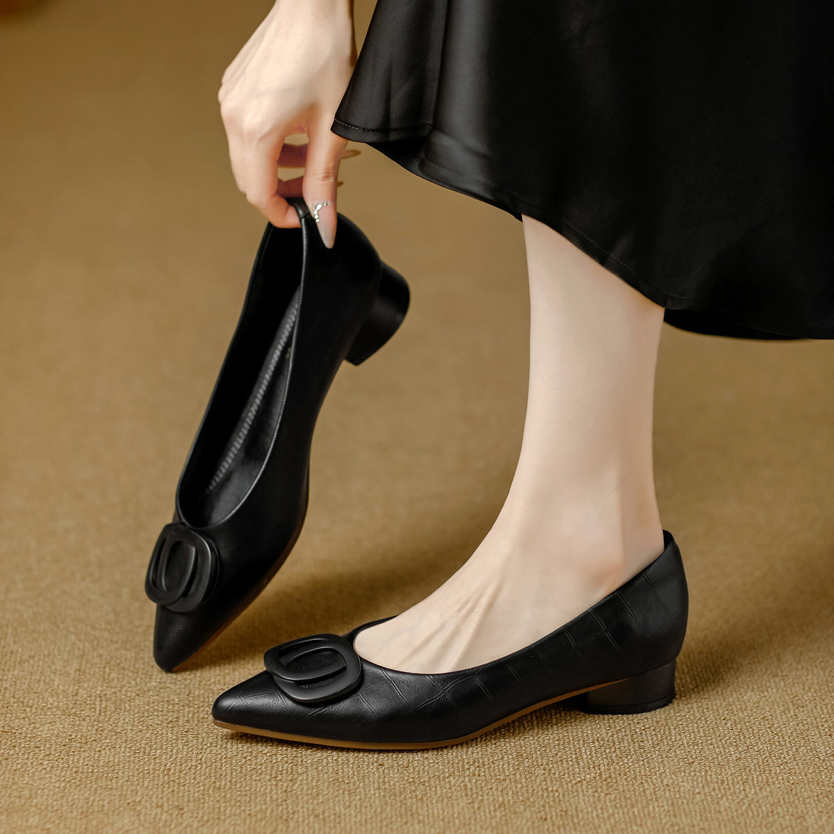 Zapatos sin cordones de estilo francés
