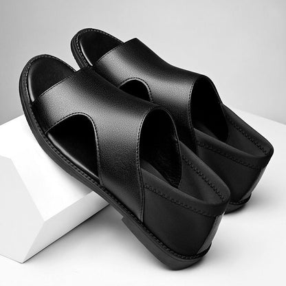 Sandalias de hombre de suela blanda y puntera abierta
