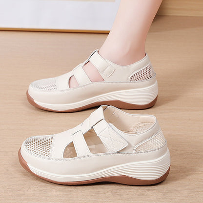 Zuecos de velcro para mujer