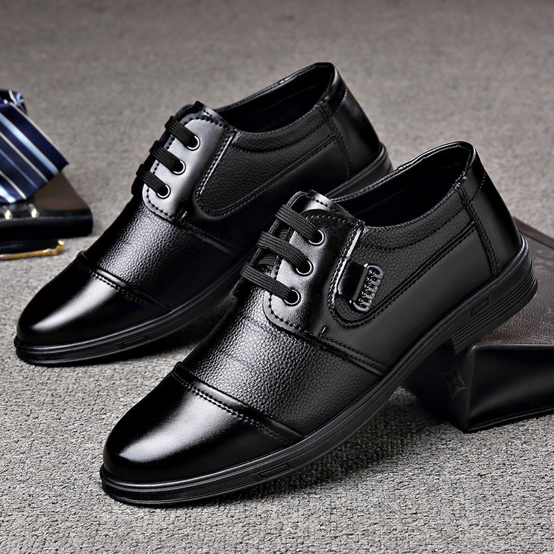 Zapatos de vestir de cuero con cordones para hombre