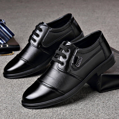 Zapatos de vestir de cuero con cordones para hombre
