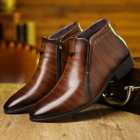 Zapatos de piel de caña media para hombre