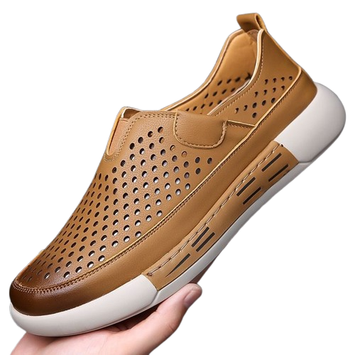 Zapatos slip-on para hombre con recortes