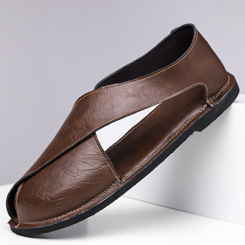 Sandalias retro sin cordones para hombre