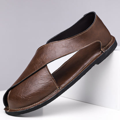 Sandalias retro sin cordones para hombre