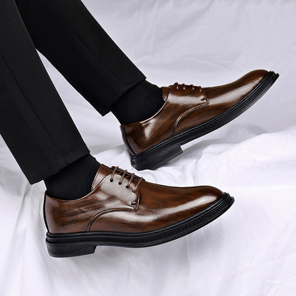Zapatos de cuero formales para negocios para hombre