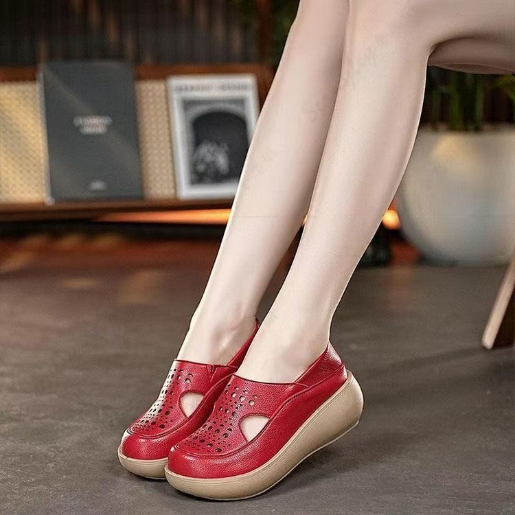 Zapatos individuales transpirables con diseño calado