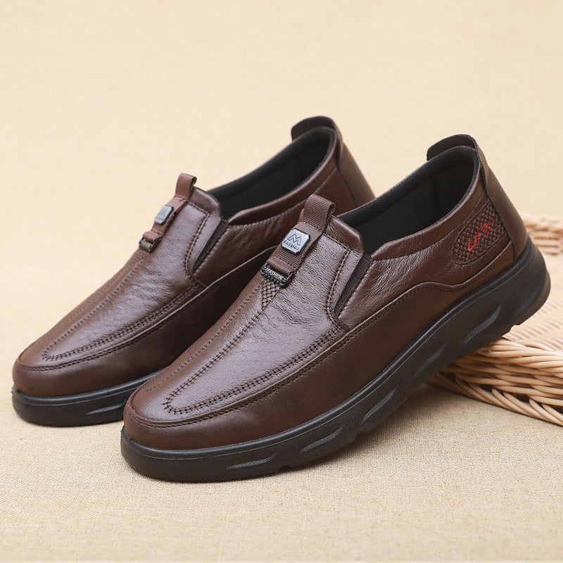 Zapatos de cuero impermeables y transpirables para hombre — 50% de descuento