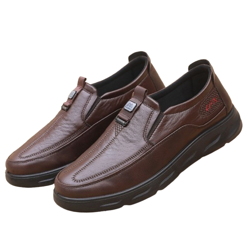 Zapatos de cuero impermeables y transpirables para hombre — 50% de descuento