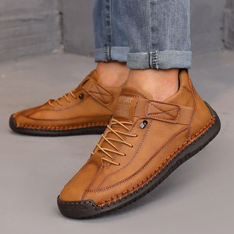 [100% piel de vacuno] Zapatos de hombre de suela blanda