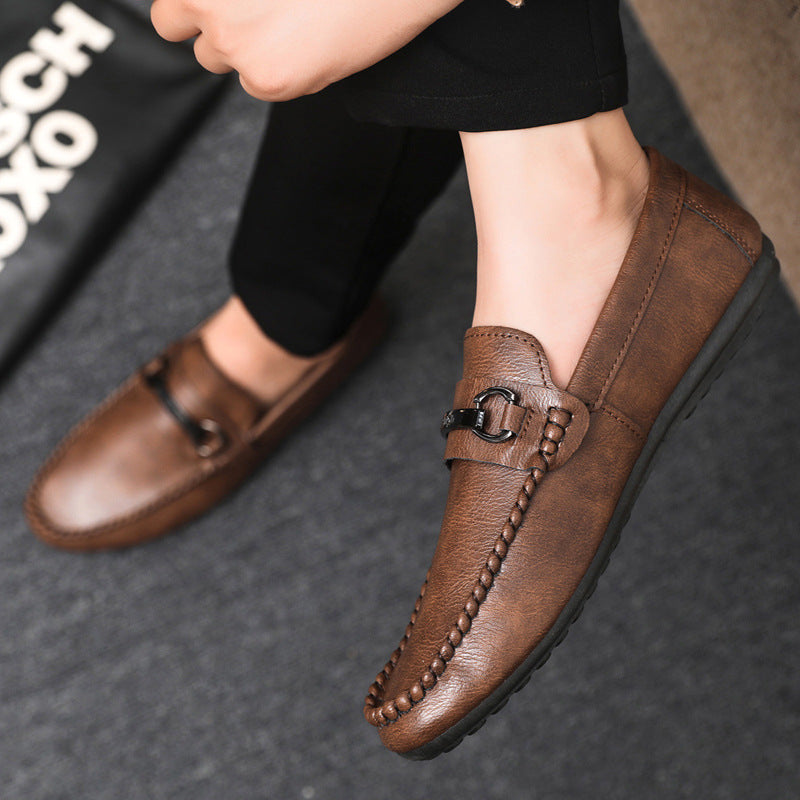 Nuevos mocasines de conducir sin cordones para hombre