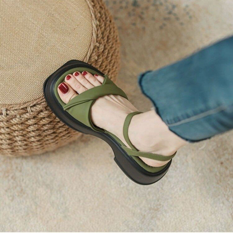 Sandalias de playa de una sola tira para hombre