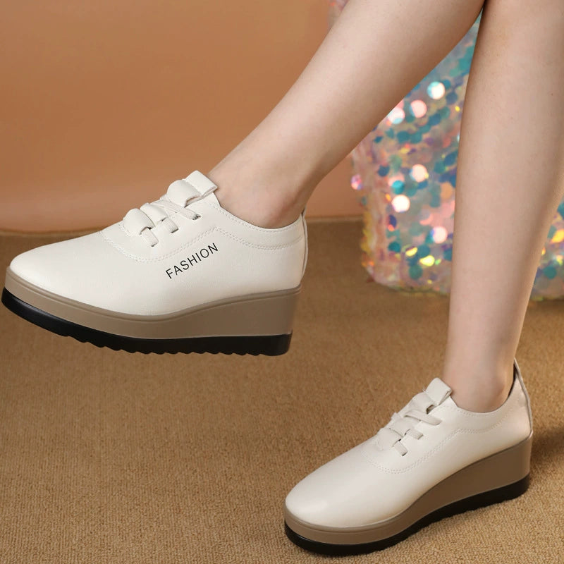 Zapatos de cuña con plataforma para mujer