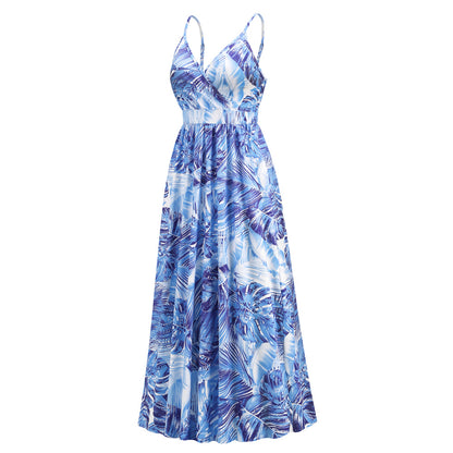 Vestido de tirantes finos y escote en V