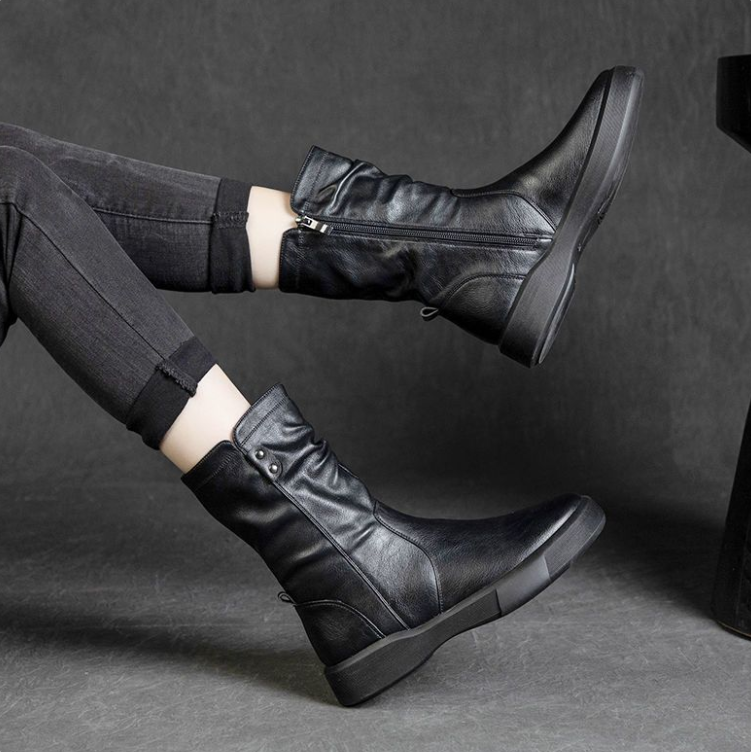 Lunasd™-Botas delgadas botas de lana de invierno a media pantorrilla
