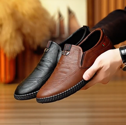 Zapatos de negocios de piel suave para hombre
