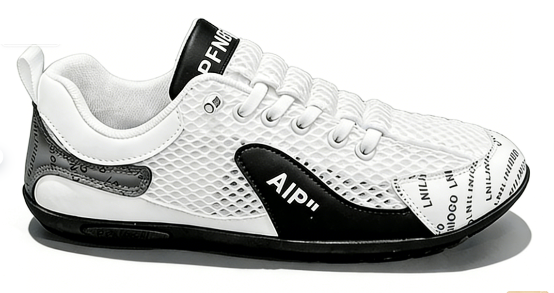 Zapatos casuales para hombre de cuero y malla transpirables