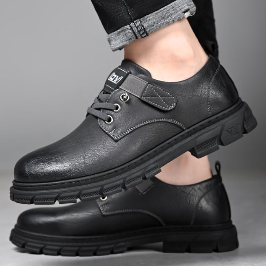 Zapatos de cuero genuino de vaca para hombre