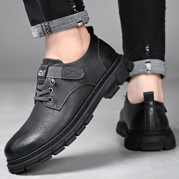Zapatos de cuero genuino de vaca para hombre