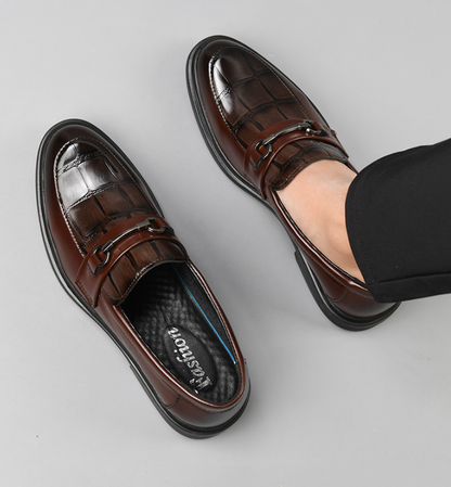 Zapatos de cuero para hombre estilo británico — 50% de descuento