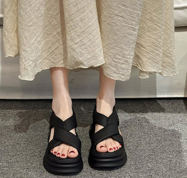Sandalias deportivas de plataforma para mujer