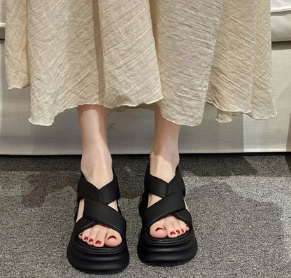 Sandalias deportivas de plataforma para mujer