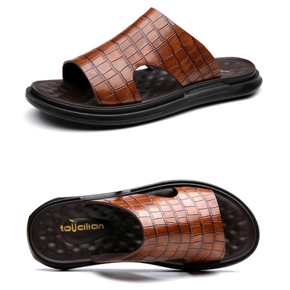 Pantuflas texturizadas para hombre