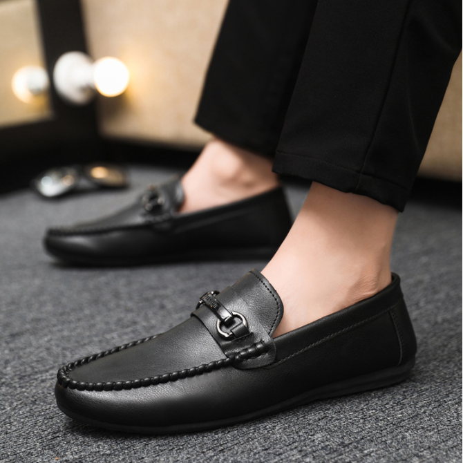Nuevos mocasines de conducir sin cordones para hombre