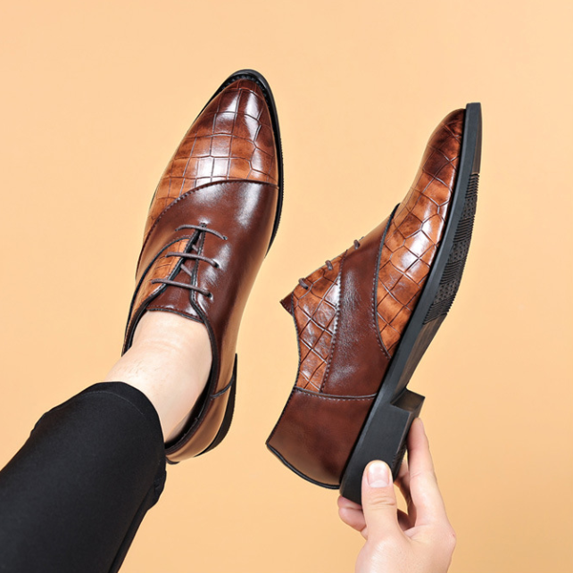 Nuevos zapatos casuales de cuero para hombre