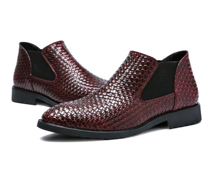 🎉40% de descuento🎉 Chelsea de cuero para hombre
