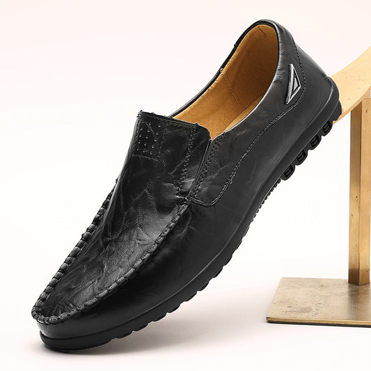 👞2025 Nuevos👞 Zapatos sin cordones de cuero para hombre