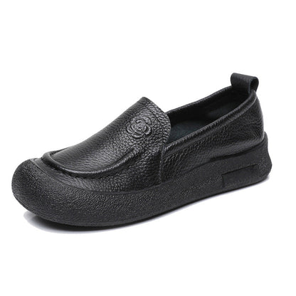 (100% cuero genuino de vaca) Zapatos de suela blanda