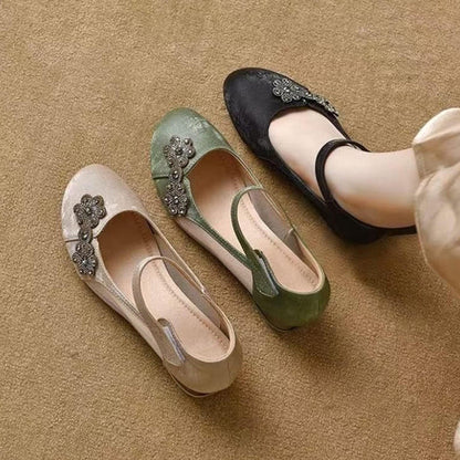 Zapatos de malla de seda transpirable con suela suave