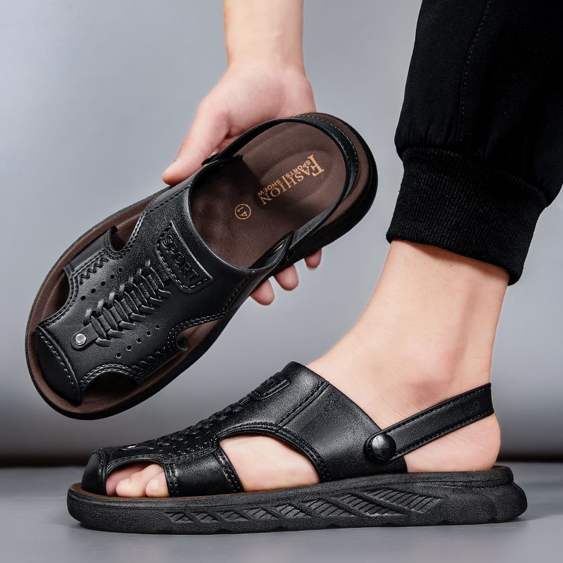 Nuevas sandalias convertibles de punta cerrada para hombre