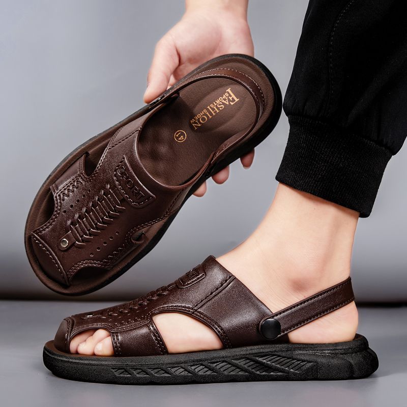 Nuevas sandalias convertibles de punta cerrada para hombre