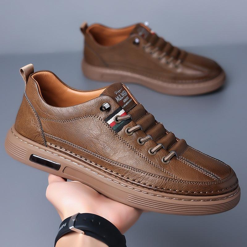 Zapatos ortopédicos de cuero de alta calidad para hombre