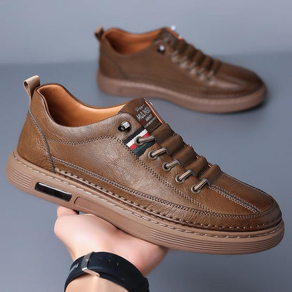 Zapatos ortopédicos de cuero de alta calidad para hombre