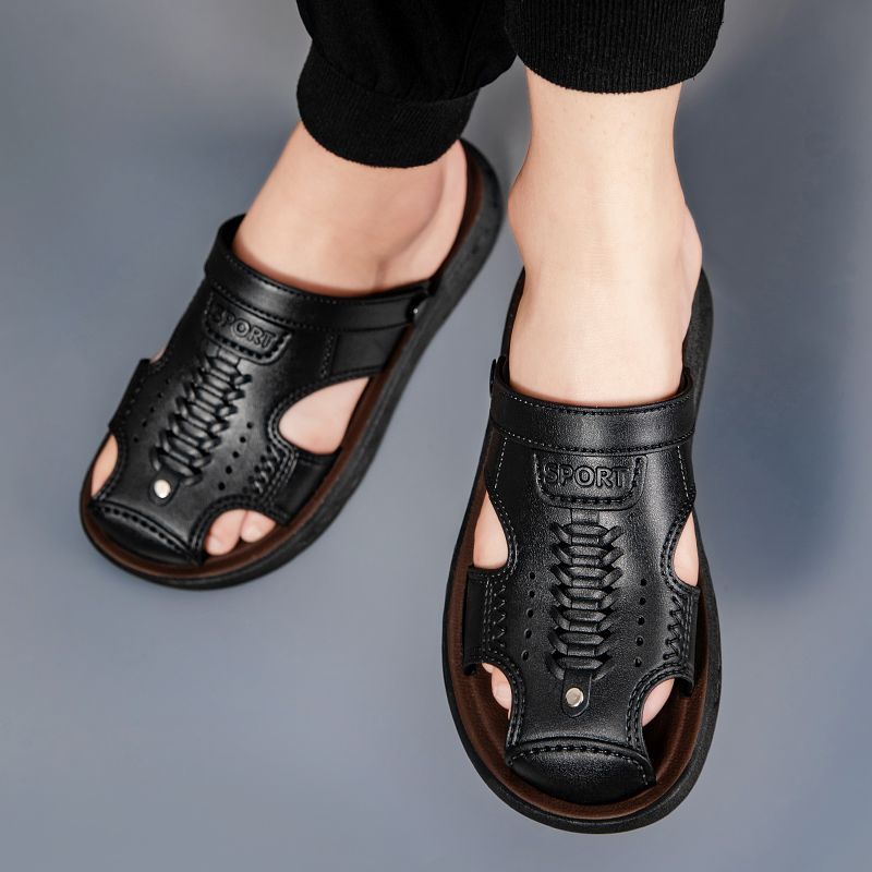 Nuevas sandalias convertibles de punta cerrada para hombre
