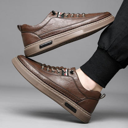 Zapatos ortopédicos de cuero de alta calidad para hombre
