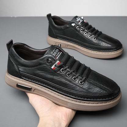 Zapatos ortopédicos de cuero de alta calidad para hombre
