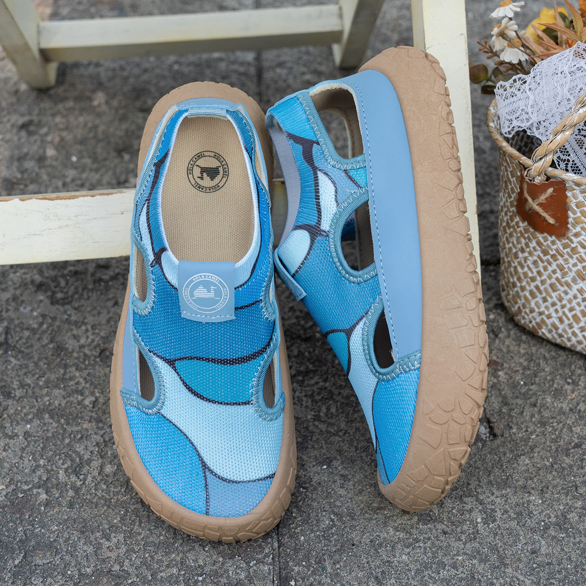Zapatos casuales ligeros de suela blanda, sandalias resistentes y antideslizantes, slip-on